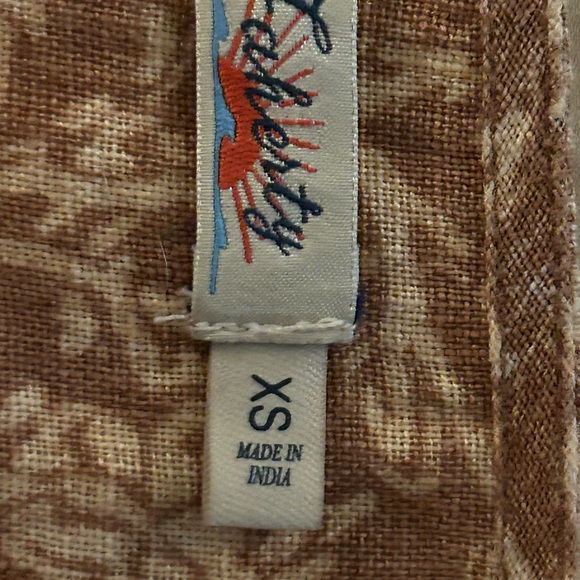 Ferhety  100% Linen Ashely Dress in Bronze Rivera flora Size XS - Picture 7 of 7